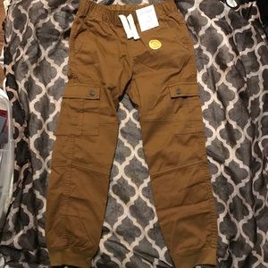 NWT cat and jack brown jogger jean reinforced knee